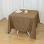 Polyester Square 70"x70" Tablecloth Taupe - Wrinkle-Resistant & Durable Table Cover