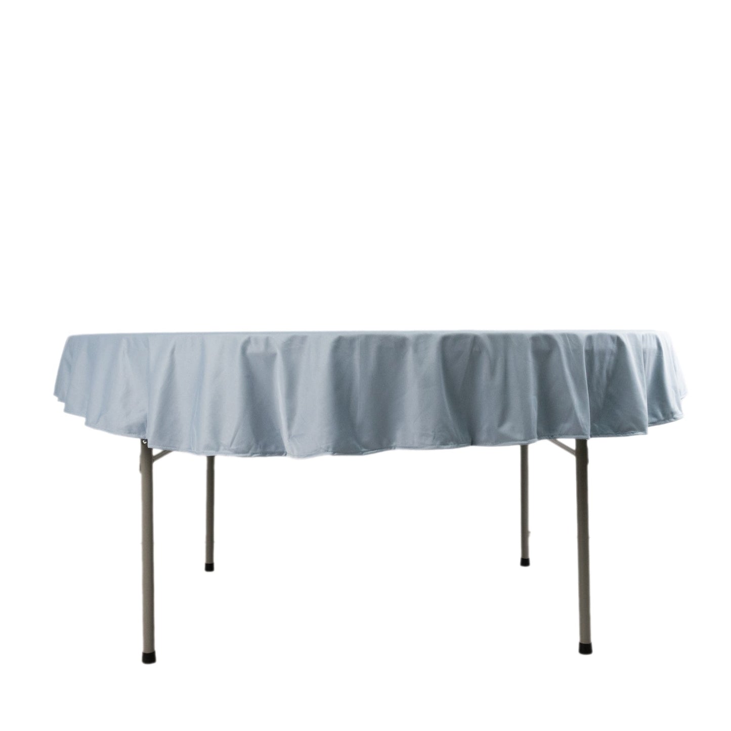 Scuba Round 70" Tablecloth Dusty Blue - Wrinkle Free & Stain Resistant Table Cover