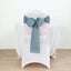 5 Pack Polyester Chair Sashes Dusty Blue 6"x108"