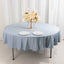 Scuba Round 120" Tablecloth Dusty Blue - Wrinkle Free & Stain Resistant Seamless Table Cover