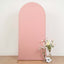 7ft Matte Dusty Rose Spandex Fitted Chiara Backdrop Stand Cover For Round Top Wedding Arch