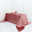 Premium Velvet 90"x156" Rectangle Tablecloth Dusty Rose - Reusable Soft & Seamless Table Cover