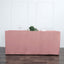 Fitted Polyester 72"x30" Rectangle Tablecloth Dusty Rose - Durable Table Cover