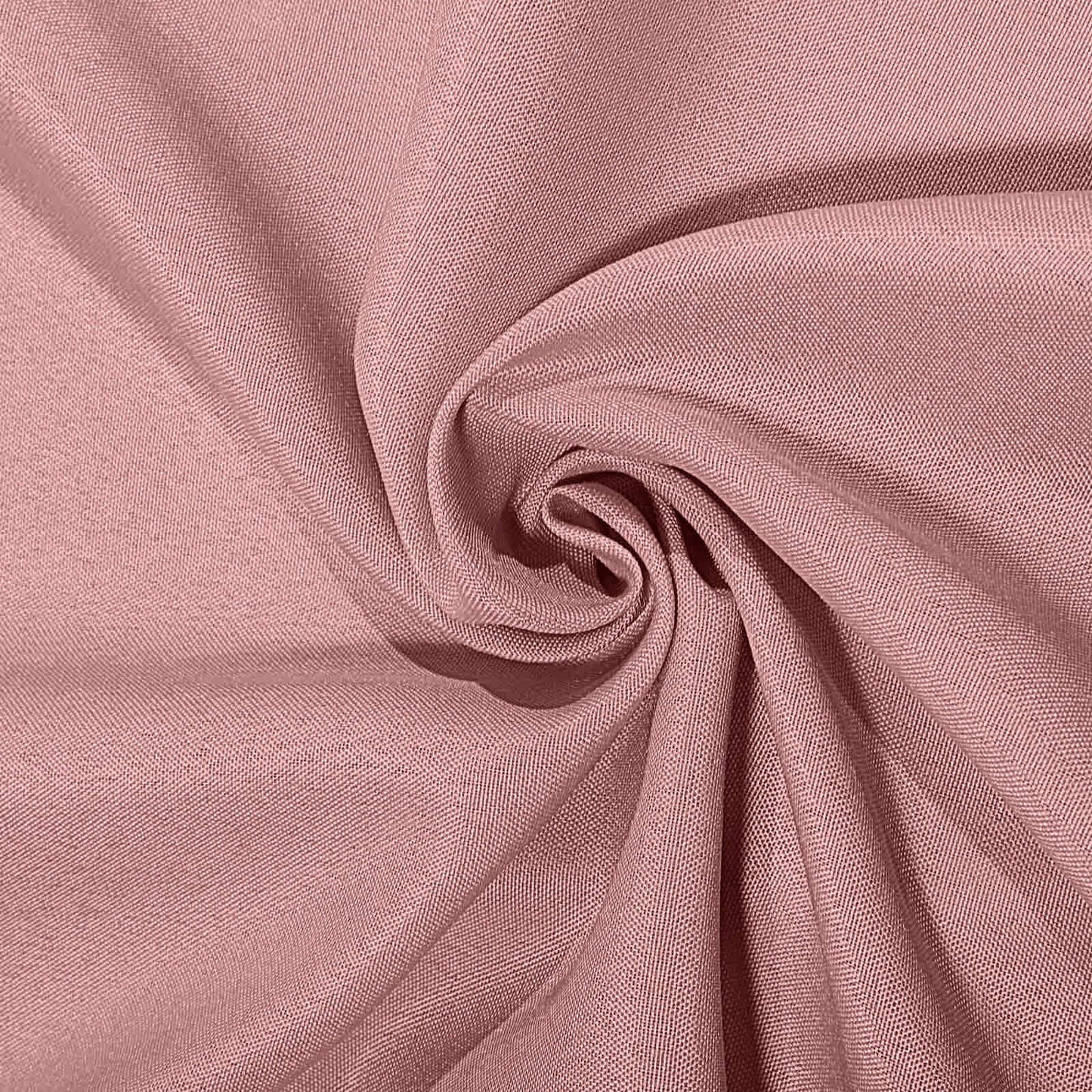 Polyester 90" Round Tablecloth Dusty Rose - Stain & Wrinkle-Resistant Table Cover