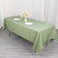 Premium Polyester 60"x102" Rectangle Tablecloth Dusty Sage Green - Durable 220GSM Wrinkle-Resistant Table Cover