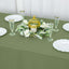 Premium Polyester 90"x132" Rectangle Tablecloth Dusty Sage Green - Seamless 220GSM Stain-Resistant Table Cover