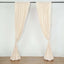 2 Pack Beige Scuba Polyester Event Curtain Drapes, Durable Flame Resistant Backdrop Event Panels Wrinkle Free with Rod Pockets - 10ftx10ft