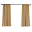 2 Pack Handmade Natural Faux Linen Curtains 52"x64", Curtain Panels With Chrome Grommets