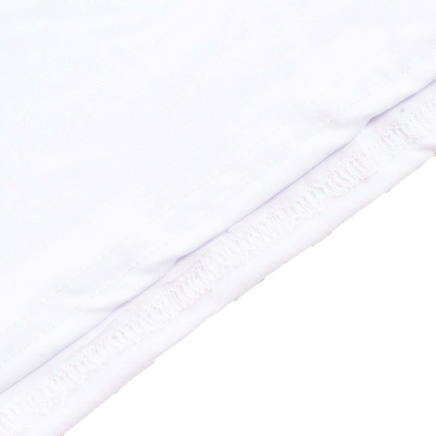 8ft Matte White Spandex Fitted Wedding Arch Cover For Round Top Chiara Backdrop Stand