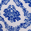 Spandex Banquet Chair Cover Fitted Cover in Royal Blue - Stretch 160gsm Fabric with Foot Pockets & Damask Pattern