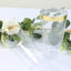 12-Pack Plastic Party Cups Clear with Gold Rim - Durable Disposable Tumblers for Drinks 17oz 5.5"
