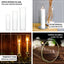 2-Pack Glass Pillar Hurricane Candle Shades - Clear Chimney Tube with 2.25" Wide Open Ends 12"