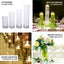 6-Pack Glass Flower Vases Cylinder Design Heavy Duty Clear - Stylish Centerpieces for Weddings 14"