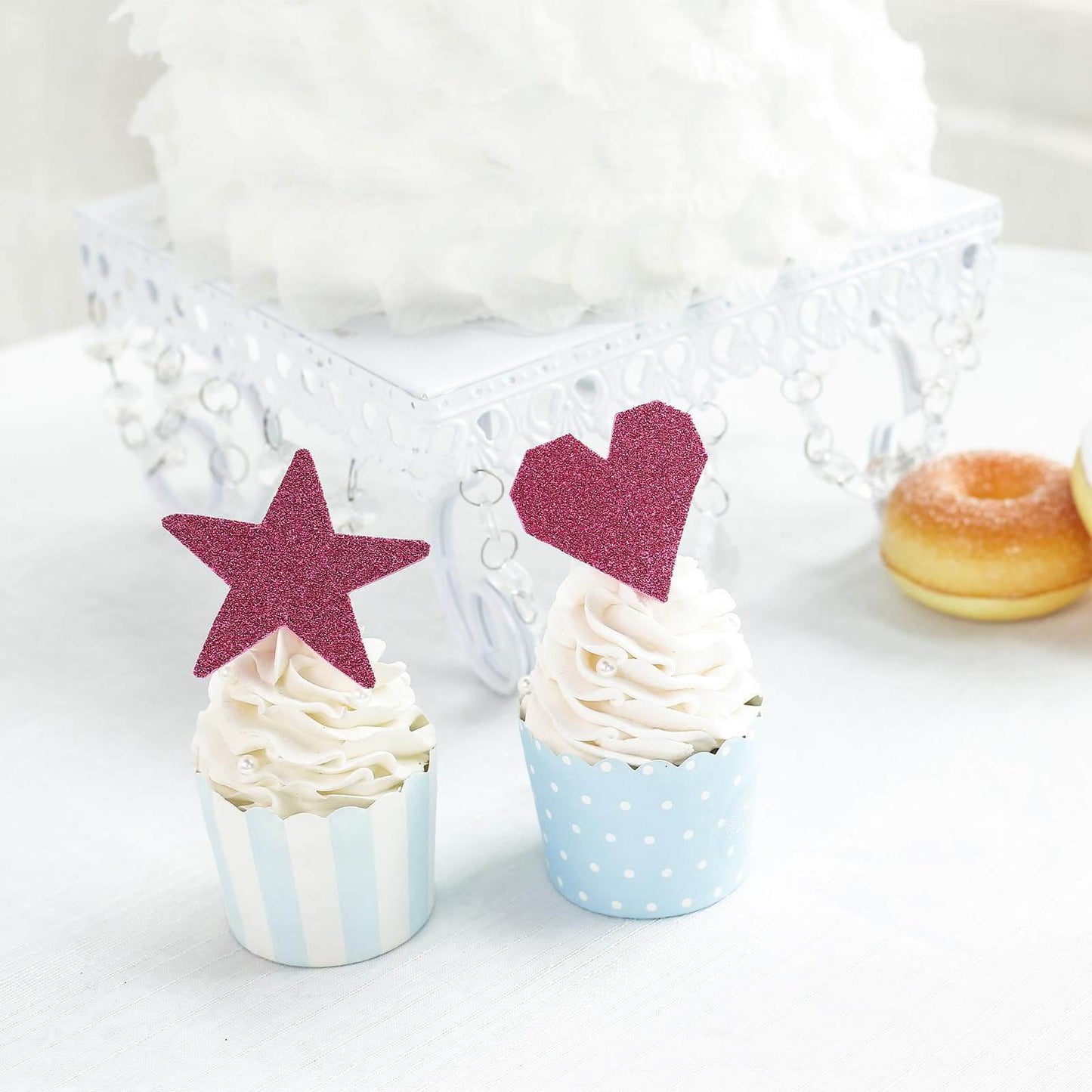 10 Pack 12"x10" Self-Adhesive Glitter DIY Craft Foam Sheets Hot Pink