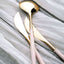 24-Pack Plastic Flatware Set in Metallic Gold with Blush Handle - Heavy Duty Disposable Modern Silverware 8"