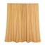 2 Pack Gold Polyester Event Curtain Drapes, 10ftx8ft Backdrop Event Panels With Rod Pockets 130 GSM