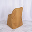 10 Pack Polyester Chair Covers for Folding Chairs Gold - Wrinkle-Free Stain-Resistant Slip-On Design for Events