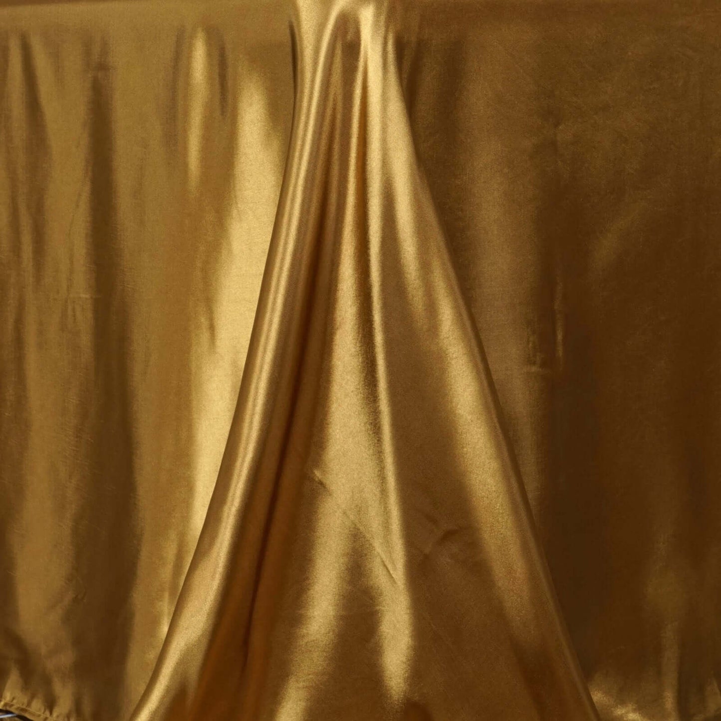 Satin Rectangular 90"x156" Tablecloth Gold - Seamless Stylish Table Cover for Wedding & Event Decoration