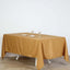 Polyester 72"x120" Rectangle Tablecloth Gold - Durable and Stylish for Events