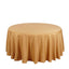 Polyester 132" Round Tablecloth Gold - Seamless Chic Design for Grand Celebrations