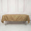 Taffeta 60"x102" Rectangle Tablecloth Gold - Accordion Crinkle Design for Modern Gatherings