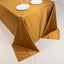 Scuba Rectangular 90"x132" Tablecloth Shimmering Gold - Wrinkle Free & Stain Resistant Seamless Table Cover for Weddings and Parties