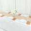 Plastic Woven Vinyl 13"x6ft Table Runner Metallic Gold - Non-Slip & Reversible Tabletop Decor