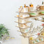 8-Layer Wooden Dessert Display Stand Heart Shaped Double Sided Design Natural - "Love" Cupcake Shelf Table Rack 26"