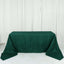 Taffeta 90"x156" Rectangle Tablecloth Hunter Emerald Green - Accordion Crinkle Seamless Table Cover