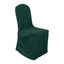 Polyester Slip On Banquet Chair Covers Hunter Emerald Green - Stain-Resistant Reusable Durable Fabric