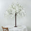 5ft Artificial Cherry Blossom Tree White â€“ Silk Sakura Wishing Tree with Sturdy Metal Base & Realistic Fiberglass Trunk