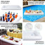 2-Pack Inflatable Ice Coolers with Drain Plug - Buffet Serving Bars for Pool Parties and BBQs 50"x24"