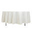 Fire Retardant Premium Polyester 108" Round Tablecloth Ivory - High-Performance Table Cover