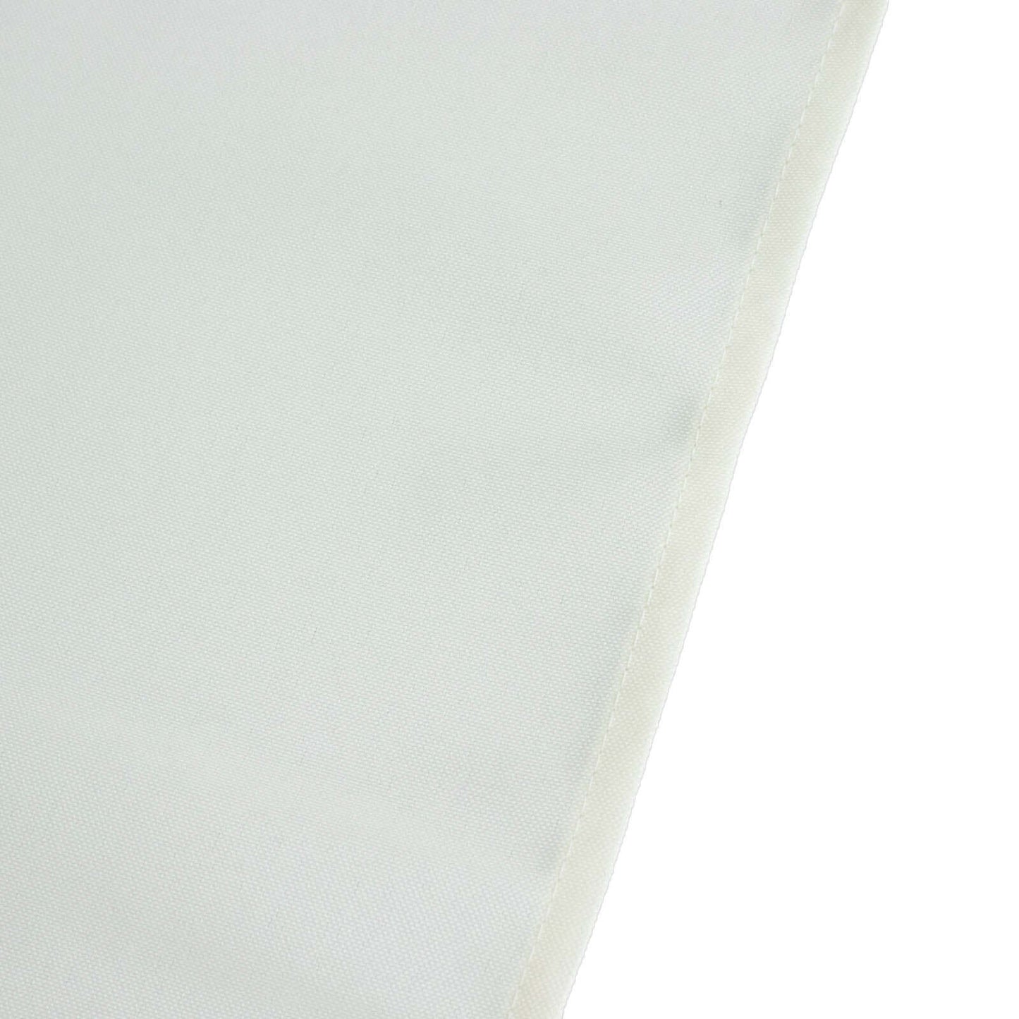 Premium Polyester Square Tablecloth 70"x70" Ivory 220GSM Wrinkle-Resistant Table Cover