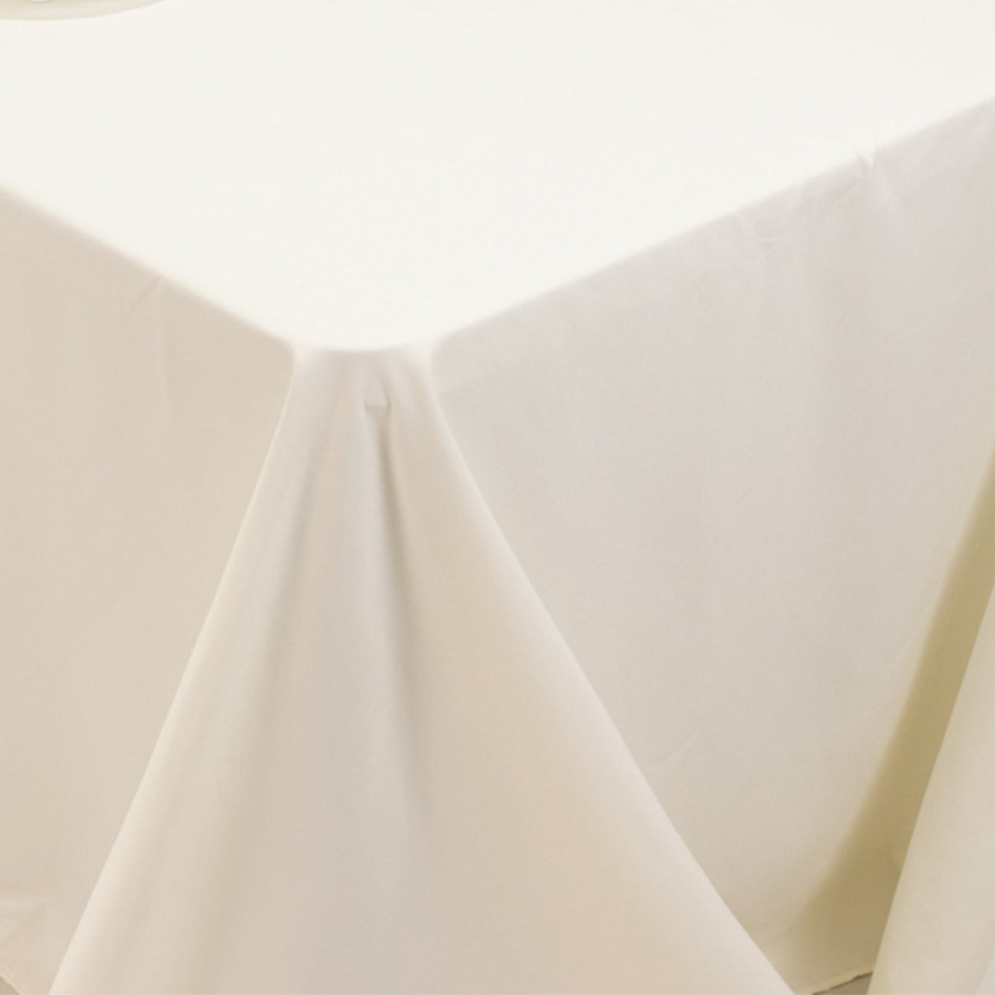 Cotton Blend 90"x156" Rectangle Tablecloth Ivory - Seamless Wrinkle-Resistant Table Cover