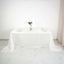 Taffeta 90"x132" Rectangle Tablecloth Ivory - Seamless Accordion Crinkle Table Cover