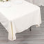 Scuba Rectangular 60"x102" Tablecloth Ivory - Wrinkle Free & Stain Resistant Table Cover