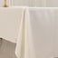 Lamour Satin 60"x126" Rectangle Tablecloth Ivory - Soft & Silk-Like Table Cover