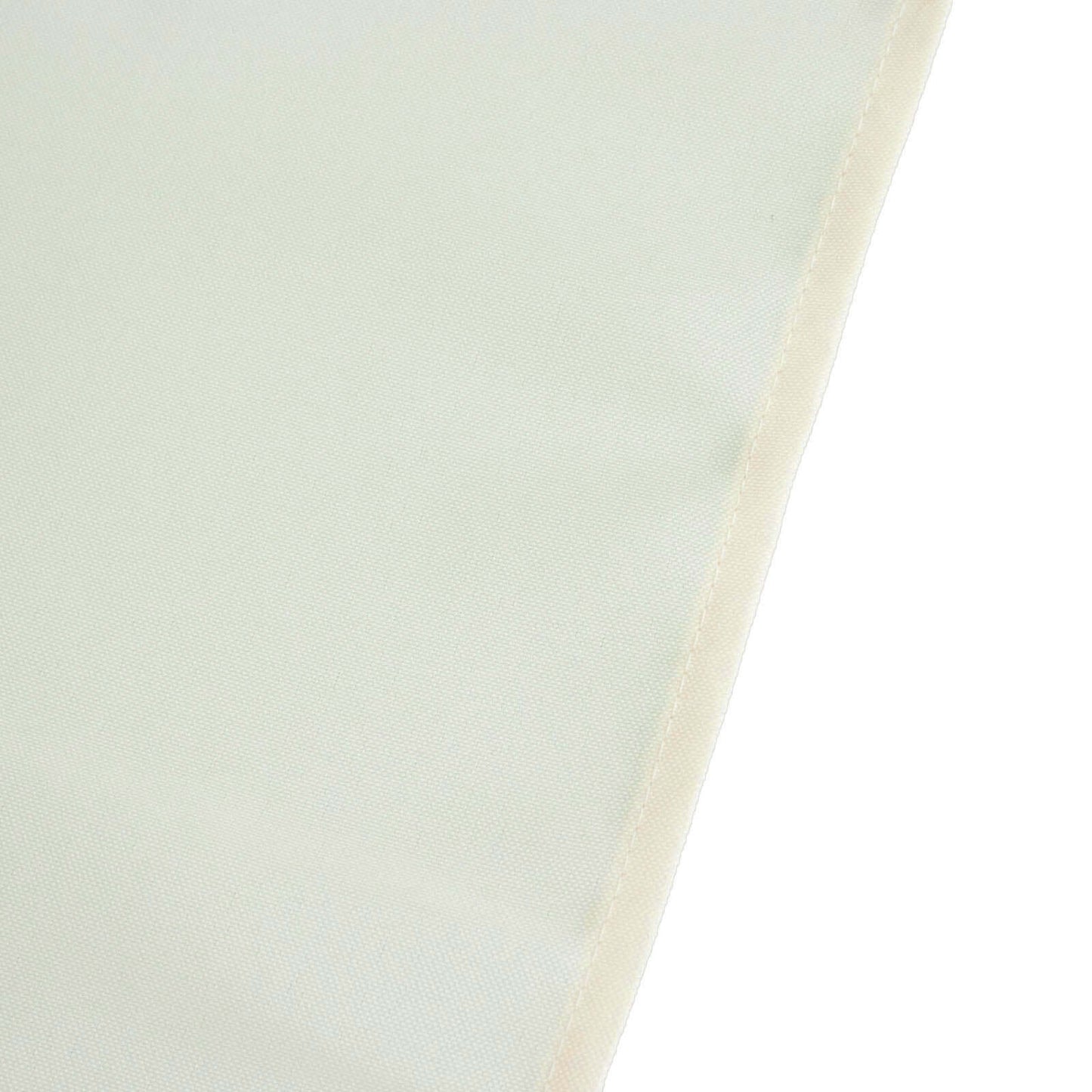 Premium Polyester 70" Round Tablecloth Ivory - Stain and Wrinkle-Resistant 220GSM Table Cover