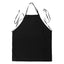 Black Premium Polyester Cooking Chef Apron with Adjustable Neck and Long Ties, Waterdrop Resistant 2 Pockets Unisex Kitchen Bib Apron