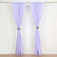 2 Pack Lavender Lilac Polyester Event Curtain Drapes, 10ftx8ft Backdrop Event Panels With Rod Pockets 130 GSM