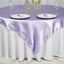 Satin 72"x72" Table Overlay Square Tablecloth Lavender Lilac - Smooth Finish Table Cover