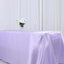 Satin Rectangular 90"x132" Tablecloth Lavender Lilac - Seamless Table Cover