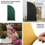 7ft Matte Beige Spandex Half Moon Chiara Backdrop Stand Cover, Custom Fitted Wedding Arch Cover
