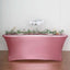 Stretch Spandex 72"x30" Rectangle Tablecloth Metallic Rose Gold - Form-Fitting Table Cover