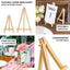 10-Pack Wooden Display Easel Stands DIY Small Design Natural - Rustic Place Card Table Number Holders 7"