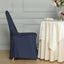 10 Pack Polyester Chair Cover for Banquet Chairs Navy Blue - Stain-Resistant Reusable Slip-On Slipcover