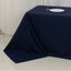 Fire Retardant Premium Polyester 90"x156" Rectangular Tablecloth Navy Blue - High-Performance Seamless Table Cover