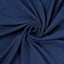 Spandex 30" Round Cocktail Table Cover Skirt Navy Blue With Natural Wavy Drapes