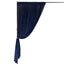 Navy Blue Crushed Velvet Backdrop Curtain â€“ 8ft x 8ft Event Drape with Rod Pocket, Privacy Panel for Photo Booths & Events